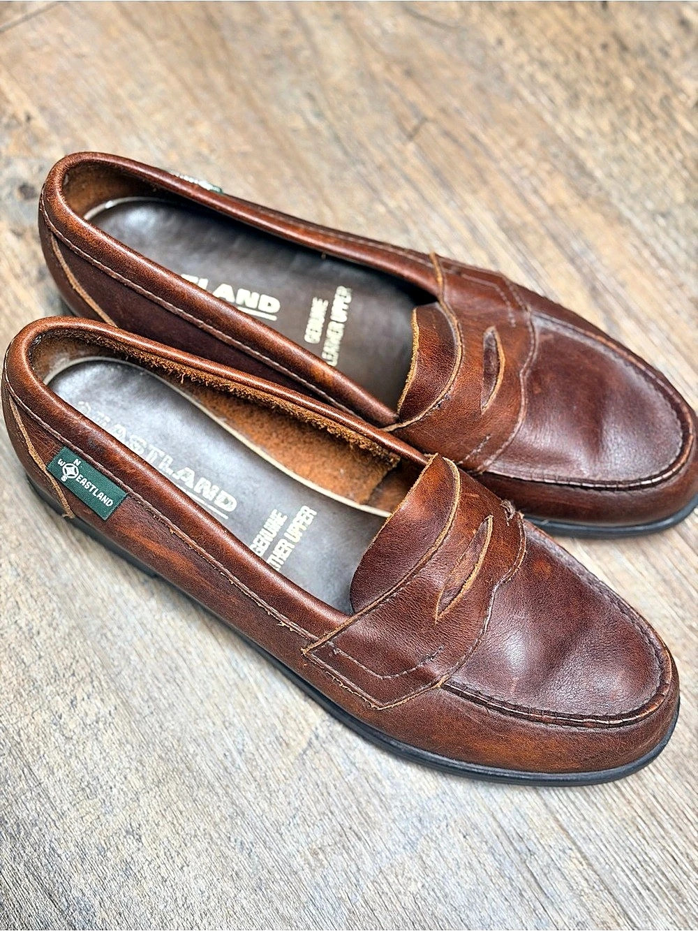 Eastland Classic leather Penny Loafer Womens Brown Loafers size 10
